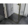Mexen Apia душ кабина с плъзгащи се врати 115 x 100 см, прозрачна, златиста - 840-115-100-50-00