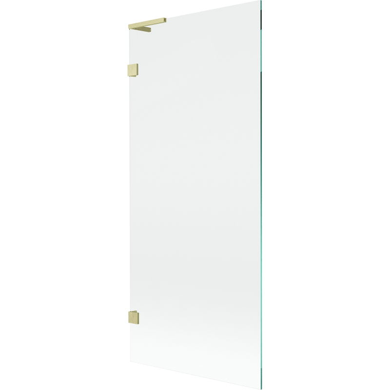 Mexen Lunar L Преграда за вана 1-крила 80 x 150 см, прозрачна, златиста матирана - 897L-080-000-55-00