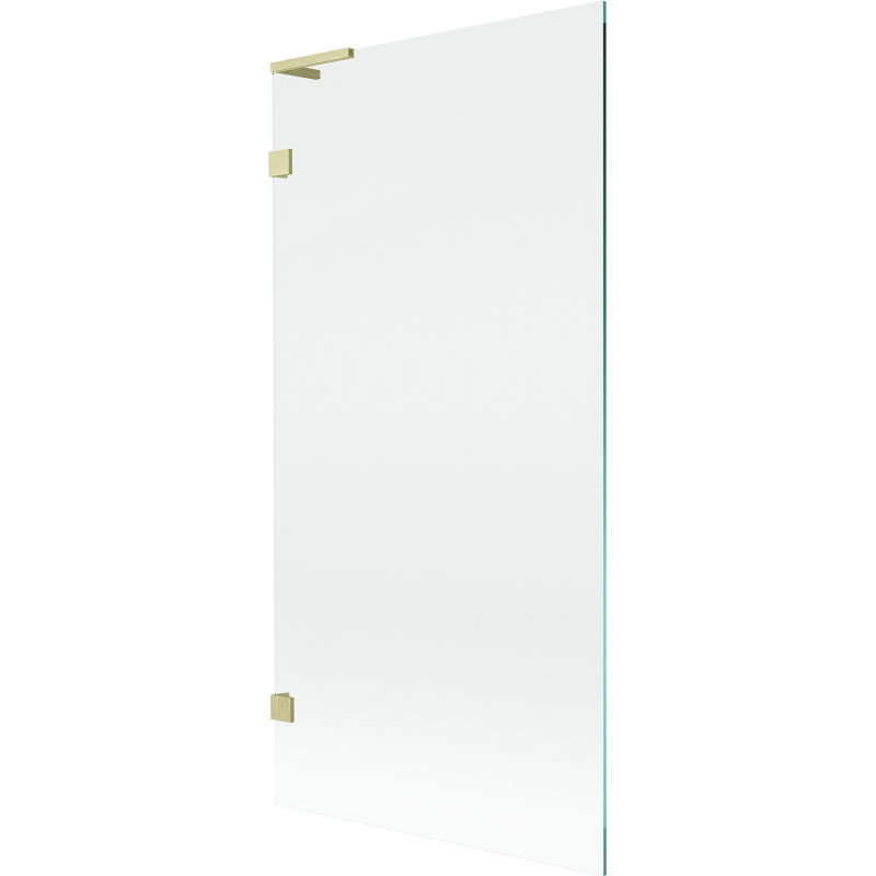 Mexen Lunar L параван за вана 1-крилен 90 x 150 см, прозрачен, златисто четкан - 897L-090-000-55-00