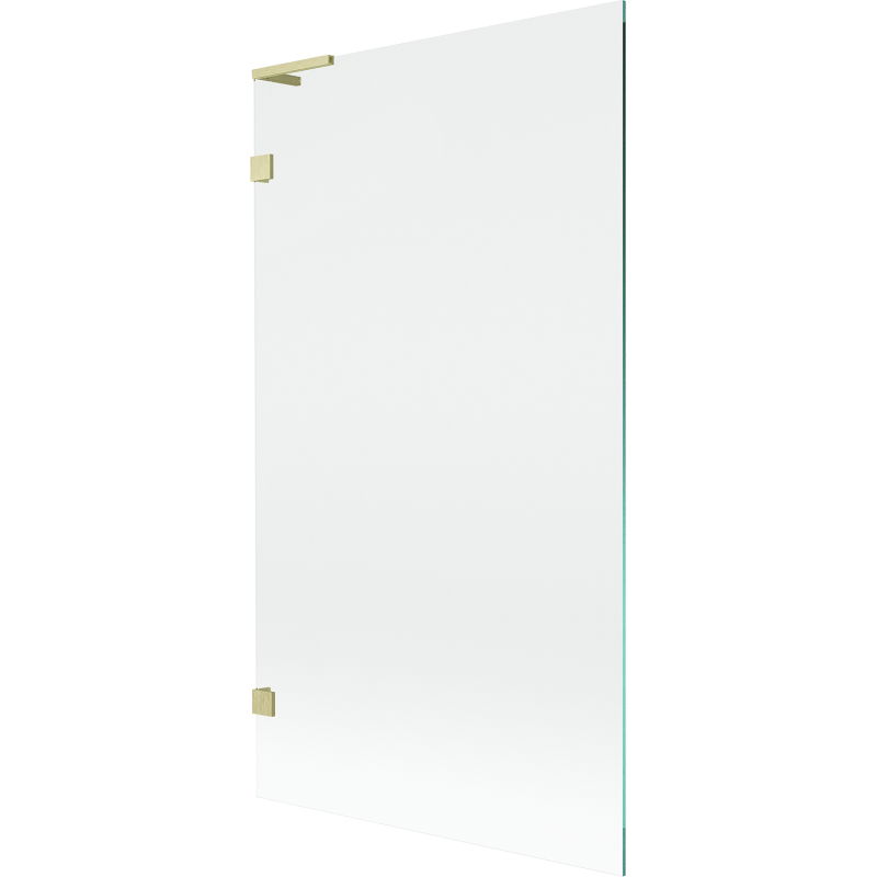 Mexen Lunar L параван за вана с едно крило 100 x 150 см, прозрачен, златист матиран - 897L-100-000-55-00