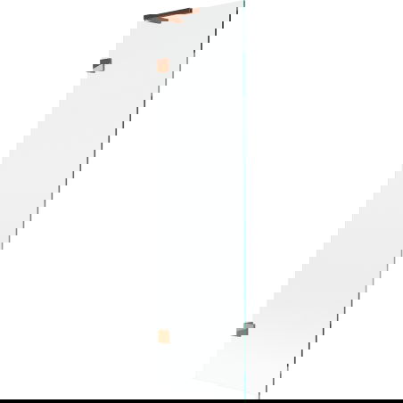 Mexen Lunar L параван за вана с 1 крило 50 x 150 см, прозрачно, розово злато - 897L-050-000-60-00