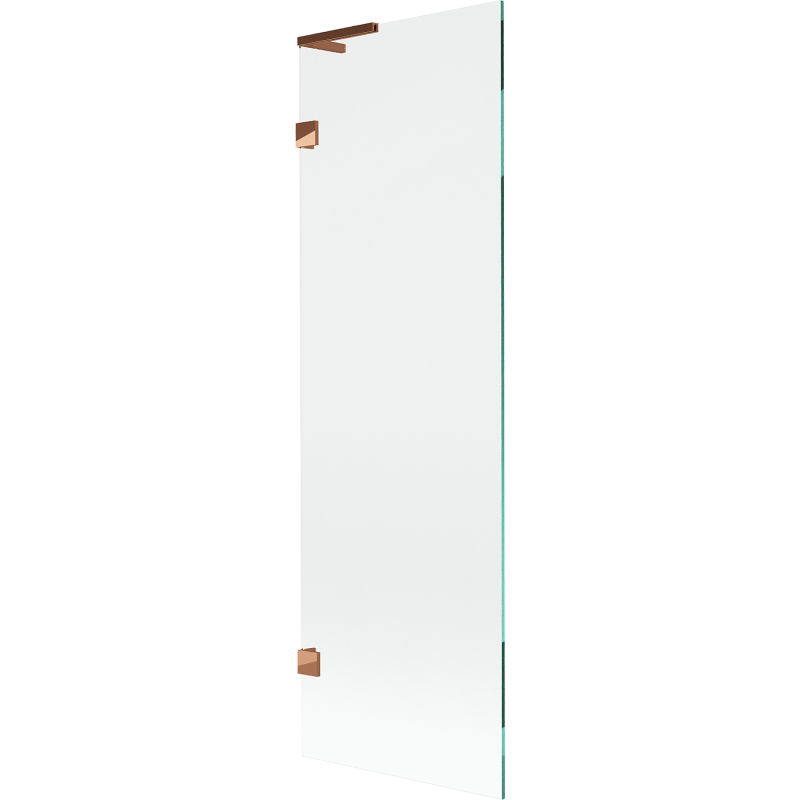 Mexen Lunar L параван за вана 1-крилен 60 x 150 см, прозрачен, розово злато - 897L-060-000-60-00