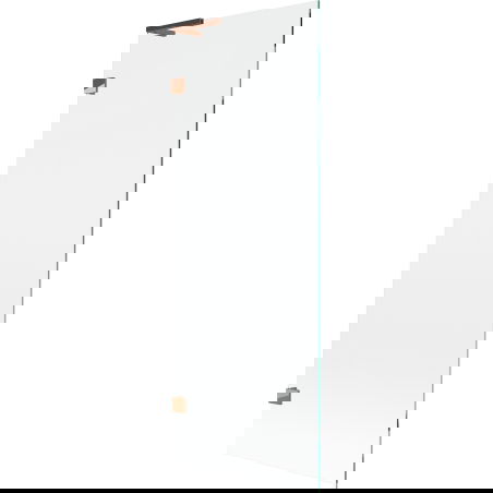 Mexen Lunar L параван за вана с 1 крило 70 x 150 см, прозрачен, розово злато - 897L-070-000-60-00