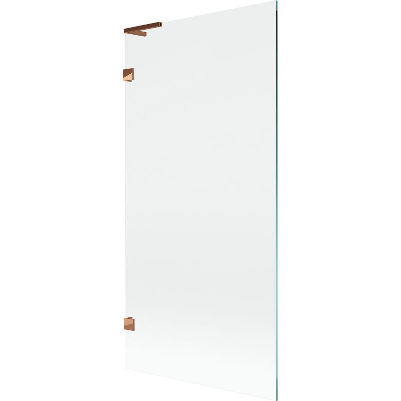 Mexen Lunar L параван за вана с 1 крило 90 x 150 см, прозрачен, розово злато - 897L-090-000-60-00