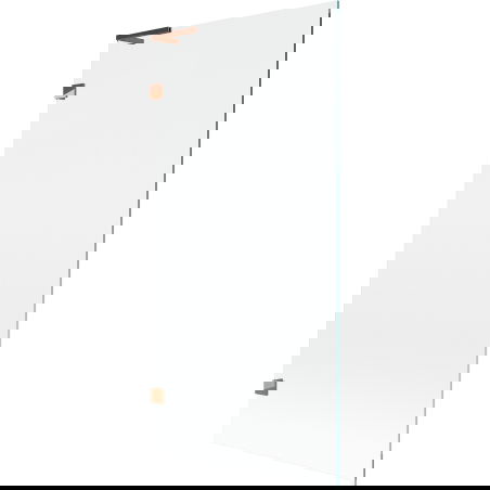 Mexen Lunar L параван за вана с 1 крило 90 x 150 см, прозрачен, розово злато - 897L-090-000-60-00