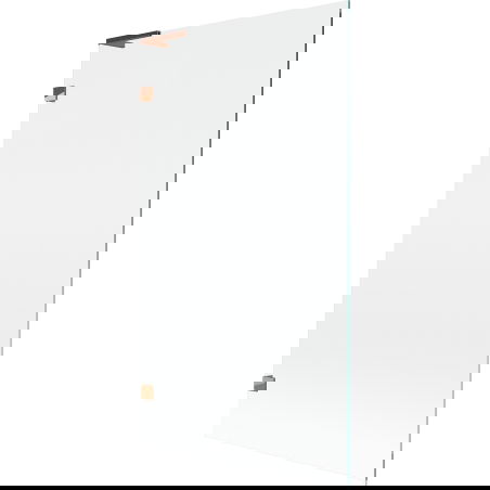 Mexen Lunar L параван за вана с едно крило 100 x 150 см, прозрачен, розово злато - 897L-100-000-60-00