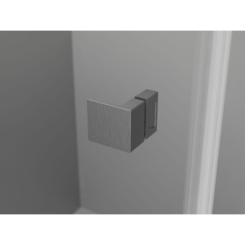 Mexen Lunar L ляви входни душ врати 160 см, прозрачни, четка отвътре gun gray - 834SL-160-050-66-00-L