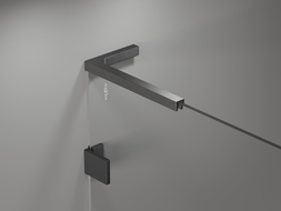 Mexen Lunar L еднокрилен параван за вана 100 x 150 см, прозрачен, матово сивo