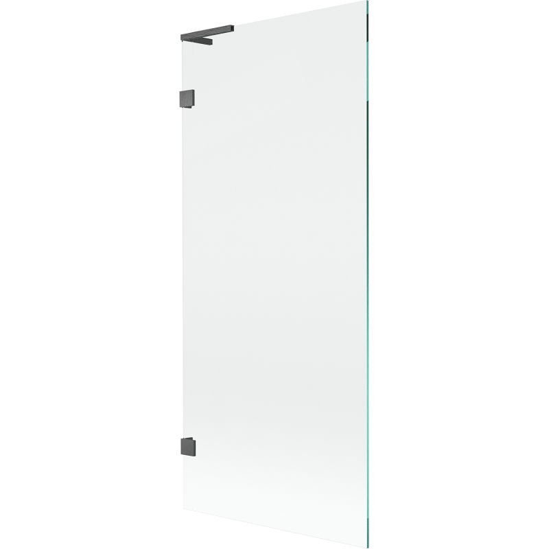 Mexen Lunar L параван за вана с 1 крило 80 x 150 см, прозрачен, четка в цвят gun gray - 897L-080-000-66-00