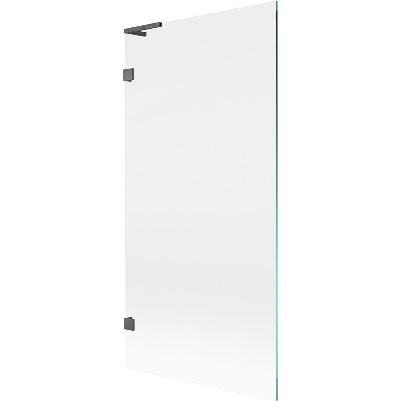 Mexen Lunar L сгъваем екран за вана с едно крило 90 x 150 см, прозрачен, четка в цвят на оръжеен сив - 897L-090-000-66-00