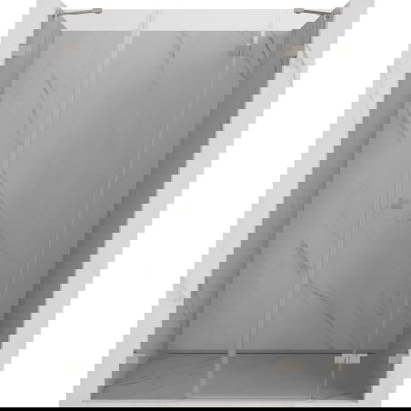 Mexen Lunar душ врати, десни 150 см, прозрачни, четка никел - 834S-150-050-97-00-P