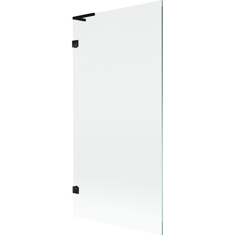 Mexen Lunar L Душ параван за вана 1-крилен 90 x 150 cm, прозрачен, черен - 897L-090-000-70-00