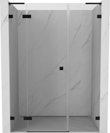 Mexen Lunar L лява врата за душ кабина 130 см, прозрачна, черна - 834SL-130-050-70-00-L