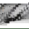 Mexen Lunar L душ врати, леви, 135 см, прозрачни, черни - 834SL-135-050-70-00-L