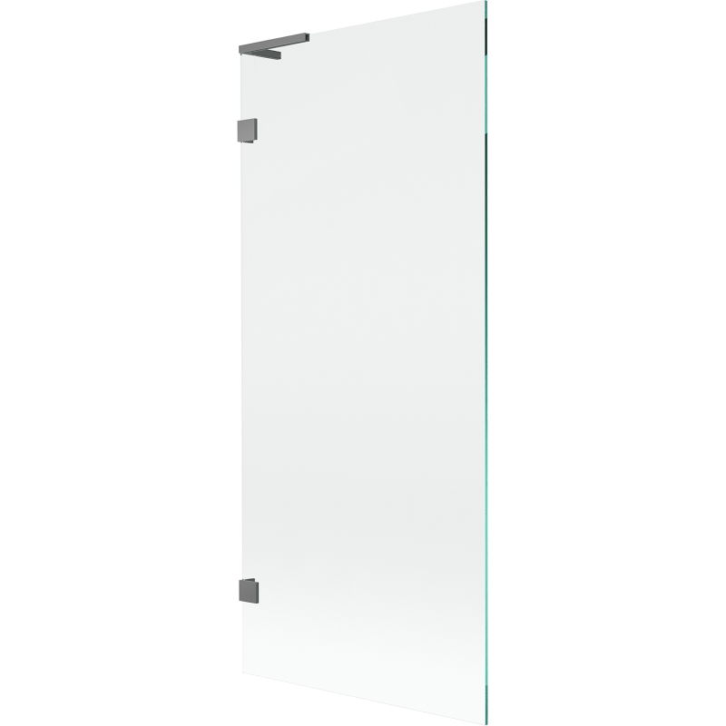 Mexen Lunar L параван за вана с едно крило 80 x 150 см, прозрачен, Gun Metal - 897L-080-000-95-00