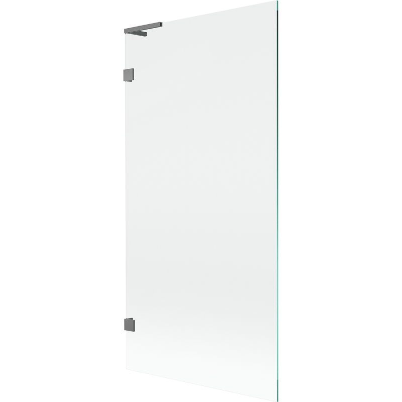 Mexen Lunar L параван за вана, 1-крило, 90 x 150 cm, прозрачен, gun metal - 897L-090-000-95-00