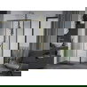 Мексен Апис кабина за душ разминала 140 x 80 см, прозрачна, златна - 840-140-080-50-00