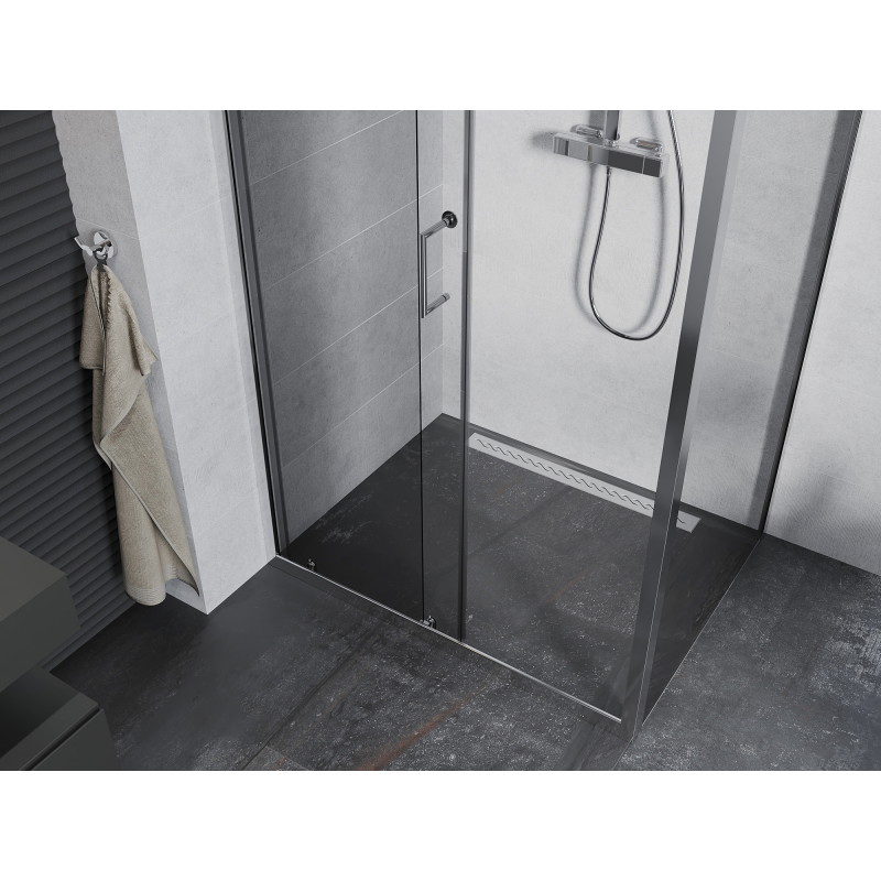 Mexen Apia плъзгаща се душ кабина 90 x 100 cм, прозрачен, хром - 840-090-100-01-00