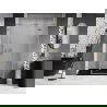 Mexen Lunar L десните врати за душ, прозрачни, четкано злато 145 см - 834SL-145-050-55-00-P