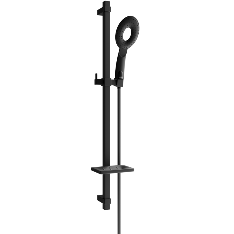 Mexen DQ73 плъзгащ се душ комплект, черен - 785734581-70