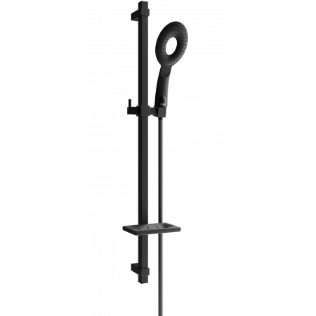 Mexen DQ73 плъзгащ се душ комплект, черен - 785734581-70