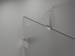 Mexen Lunar параван за вана 2-крилен ляв 90 x 150 см, прозрачен, четка никел - 897-090-100-97-00-L