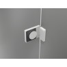 Mexen Lunar двукрилен десен параван за вана 120 x 150 см, прозрачен, бял