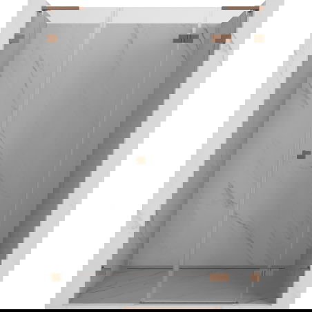 Mexen Lunar L душ кабина, врати с отваряне надясно, 120 см, прозрачни, матирана мед - 834SL-120-050-65-00-P