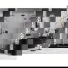 Mexen Lunar L десни душ врати, прозрачни, 125 см, gun gray четка - 834SL-125-050-66-00-P