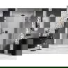 Mexen Lunar L десни душ врати, прозрачни, 125 см, gun gray четка - 834SL-125-050-66-00-P