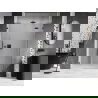 Mexen Lunar L десни душ врати, прозрачни, 125 см, gun gray четка - 834SL-125-050-66-00-P