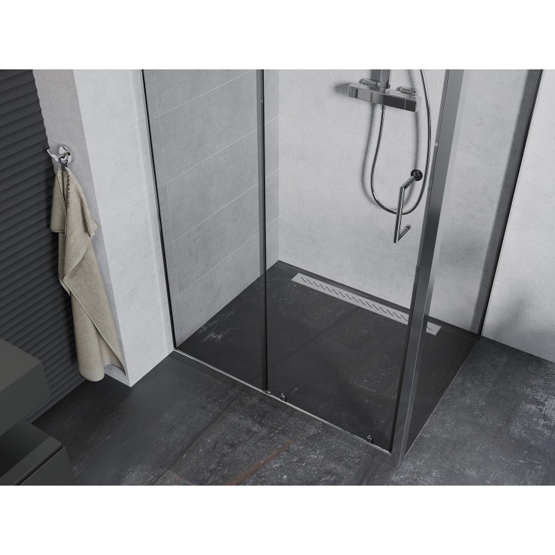 Mexen Apia плъзгаща душ кабина 140 x 90 см, прозрачна, хром - 840-140-090-01-00