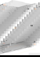 Mexen Lunar-B L душ кабина с панти, дясна 85 x 70 см, прозрачна, розово злато - 832L-085-070-60-00-P