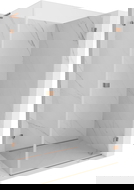 Mexen Lunar-B L кабина за душ съчленяеми врати дясна 90 x 70 см, прозрачно, четкована мед - 832L-090-070-65-00-P