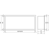 Mexen X-Wall-R нишова полица с фланец 30 x 20 см, бяла - 1920302010