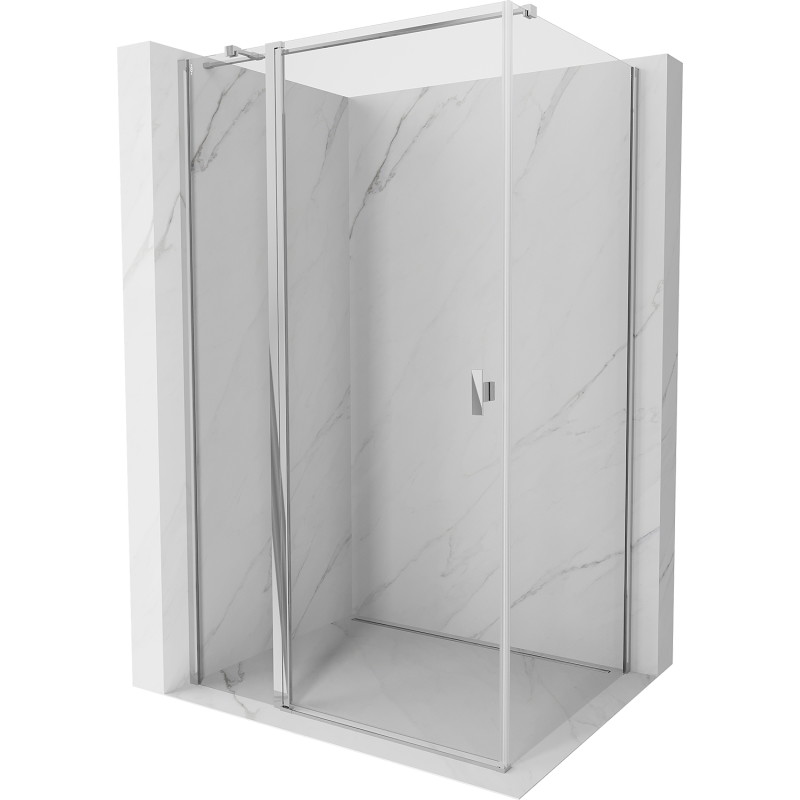 Mexen Mist T разтегателна душ кабина 80 x 70 см, прозрачна, хром - 8A4T-080-070-01-00