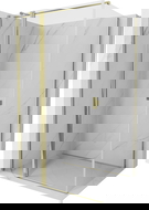 Mexen Mist T душ кабина с отваряща се врата 90 x 120 см, прозрачна, златна - 8A4T-090-120-50-00