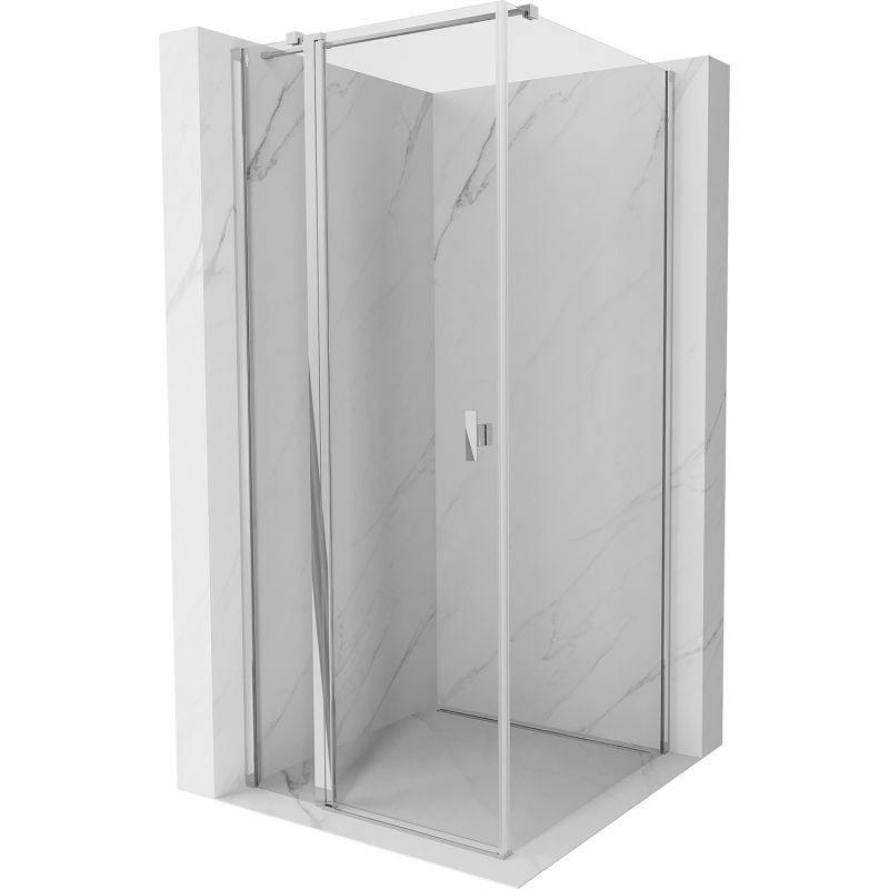 Mexen Mist T душ кабина с отваряща се врата 100 x 100 см, прозрачно, хром - 8A4T-100-100-01-00