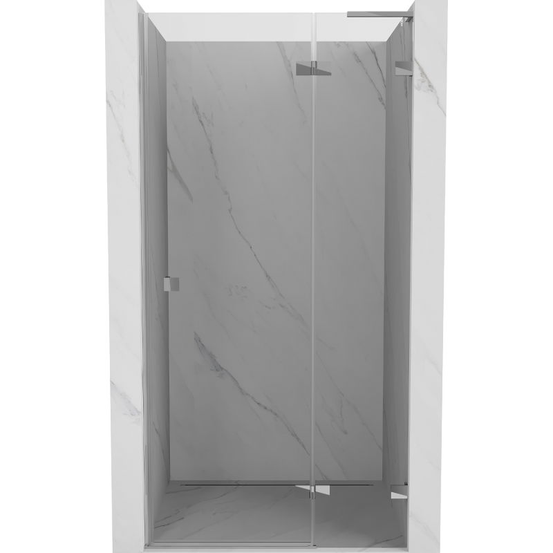Mexen Lunar L душ кабина с врата на панти, дясна 80 см, прозрачна, хром - 834L-080-000-01-00-P