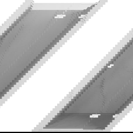 Mexen Lunar L душ врати с панти, десни 75 см, прозрачни, бели - 834L-075-000-20-00-P