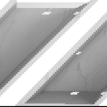 Mexen Lunar L врати на душ кабина, отваряеми надясно 130 cm, прозрачни, бели - 834L-130-000-20-00-P