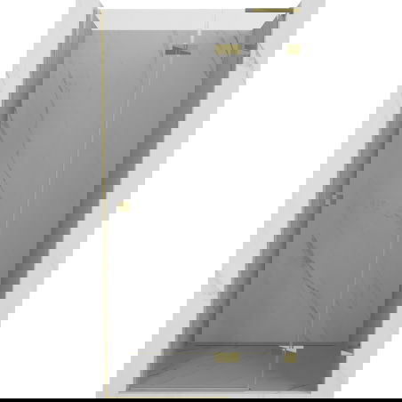 Mexen Lunar L душ врати с панти, десни 90 см, прозрачни, златни - 834L-090-000-50-00-P