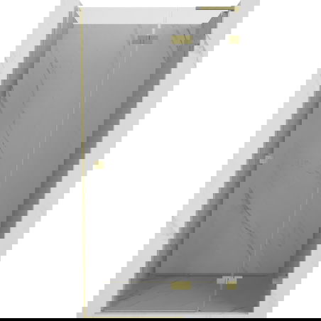 Mexen Lunar L врата за душ кабина, отварящи се надясно 100 см, прозрачни, златни четкани - 834L-100-000-55-00-P