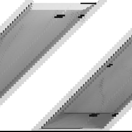Mexen Lunar L въртяща се врата за душ, дясна 80 см, прозрачна, черна - 834L-080-000-70-00-P