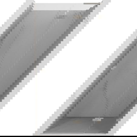 Mexen Lunar L врата за душ, отваряеми, десни 100 см, прозрачни, матиран никел - 834L-100-000-97-00-P