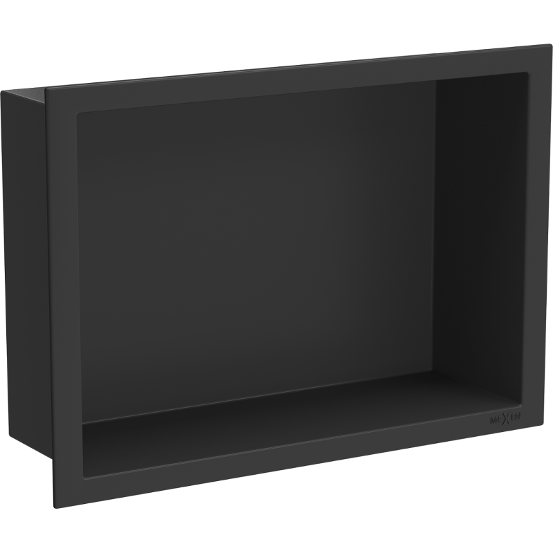 Mexen X-Wall-R вградена лавица с яка 30 x 20 см, черна - 1970302010