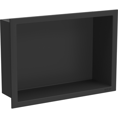 Полочка за вграждане Mexen X-Wall-R с фланец 30 x 20 см, черна - 1970302010