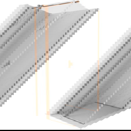 Mexen Mist T душ кабина сгъваема 85 x 85 см, прозрачна, матова мед - 8A4T-085-085-65-00