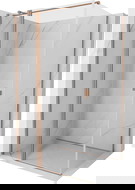 Mexen Mist T душ кабина с отваряща се врата 95 x 90 cm, прозрачна, матова мед - 8A4T-095-090-65-00