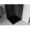Mexen Rio Квадратна душ кабина 90 x 90 см, графит, черна + душ подложка Flat,